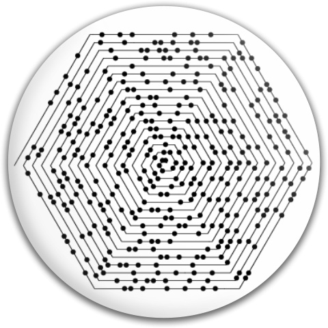 Prime Spiral Hexagon